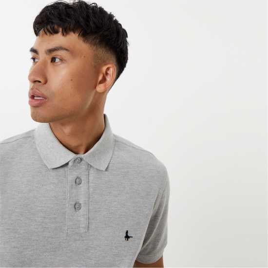 Jack Wills Aldgrove Classic Polo Сив марл Мъжко облекло за едри хора