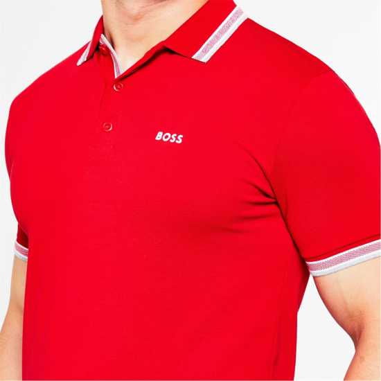 Hugo Boss Блуза С Яка Boss Paddy Polo Shirt Средно червено 610 Holiday Essentials