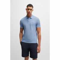 Hugo Boss Блуза С Яка Boss Paddy Polo Shirt Отворено Синьо 498 