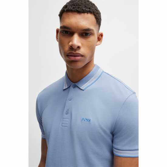 Hugo Boss Блуза С Яка Boss Paddy Polo Shirt Отворено Синьо 498 