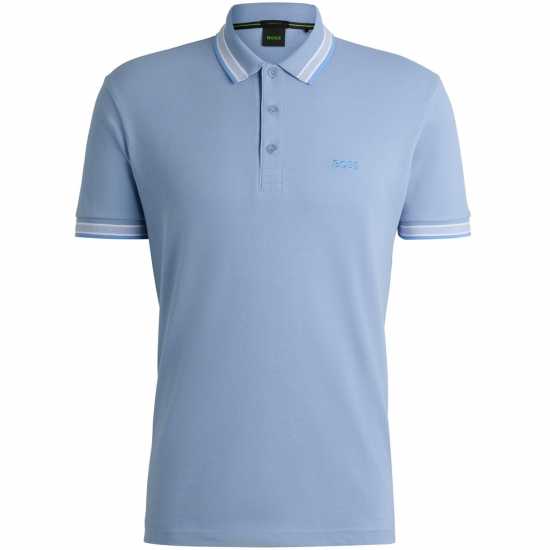 Hugo Boss Блуза С Яка Boss Paddy Polo Shirt Отворено Синьо 498 