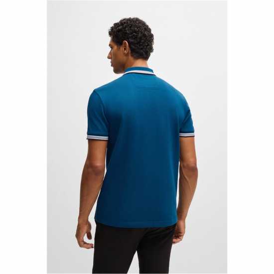 Hugo Boss Блуза С Яка Boss Paddy Polo Shirt Отвори синьо 494 