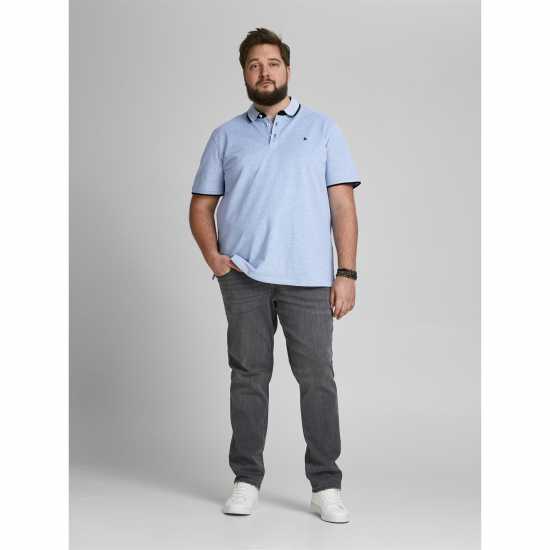 Jack And Jones Мъжка Блуза С Яка Paulos Tipped Pique Short Sleeve Polo Shirt Mens Plus Size  Мъжко облекло за едри хора