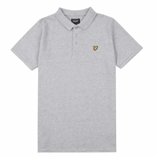 Lyle And Scott Детска Блуза С Яка And Scott Classic Polo Shirt Boys Сива Хизър Kids