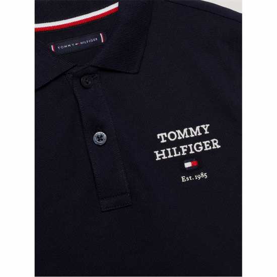 Tommy Hilfiger Logo Polo Short Sleeve Shirt Junior Пустинно небе 