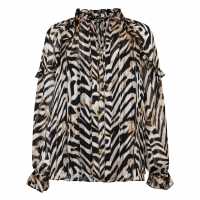 Biba Chevron Lurex Blouse  