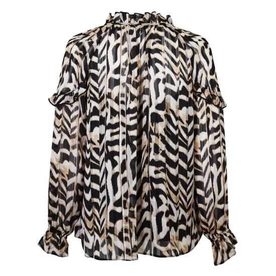 Biba Chevron Lurex Blouse  