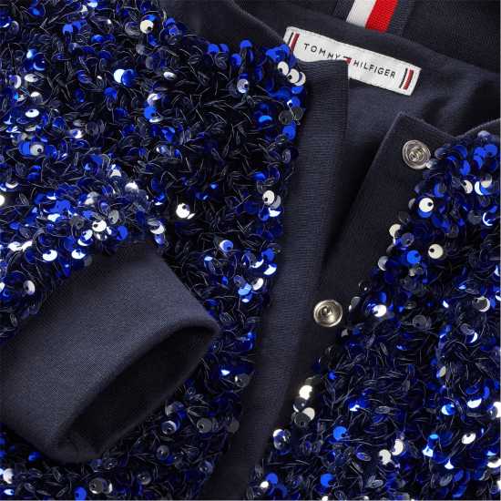 Tommy Hilfiger Детско Яке Sequin Varsity Jacket Juniors  