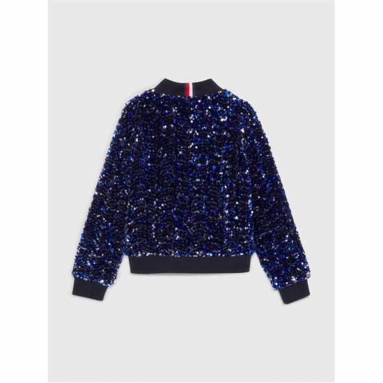 Tommy Hilfiger Детско Яке Sequin Varsity Jacket Juniors  