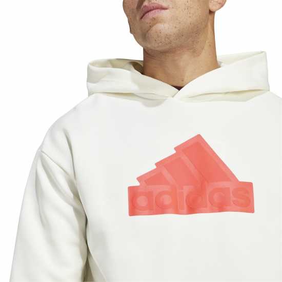 Adidas Future Icons Badge Of Sport Hoodie Оф бяло Мъжки суитчъри и блузи с качулки