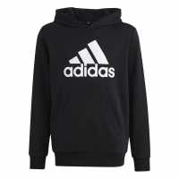 Adidas Big Logo Hoodie Juniors Черно/Бяло Детски суитчъри и блузи с качулки