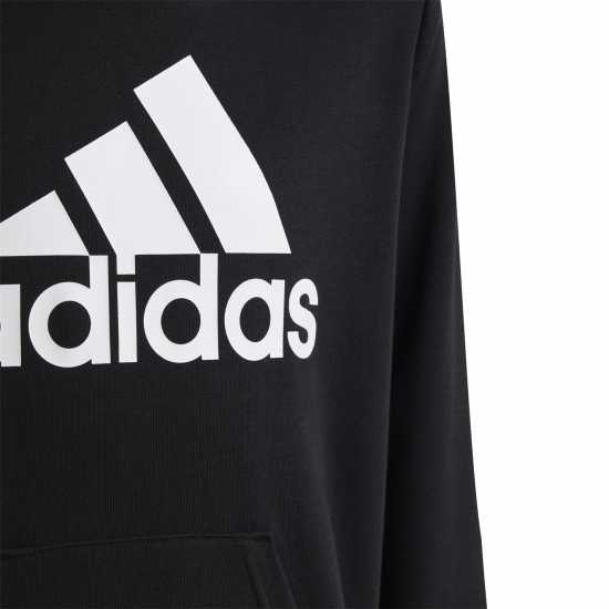 Adidas Big Logo Hoodie Juniors Черно/Бяло Детски суитчъри и блузи с качулки