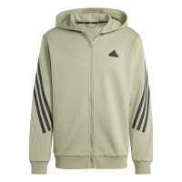 Adidas Future Icons 3-Stripes Full Zip Hoodie Mens Зелен палатка 