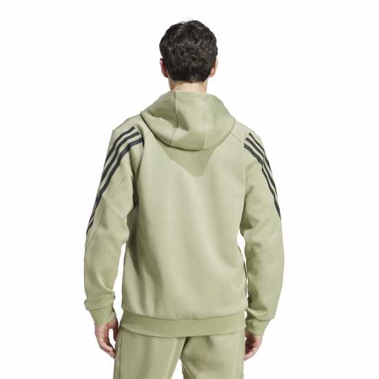 Adidas Future Icons 3-Stripes Full Zip Hoodie Mens Зелен палатка 