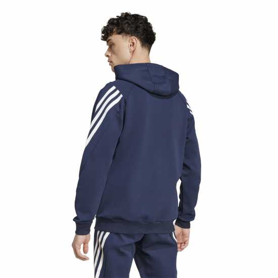 Adidas Future Icons 3-Stripes Full Zip Hoodie Mens Легендарна чернина 