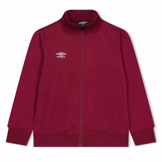 Umbro Детско Яке Club Essential Poly Jacket Juniors Ново Кларет Детски якета и палта