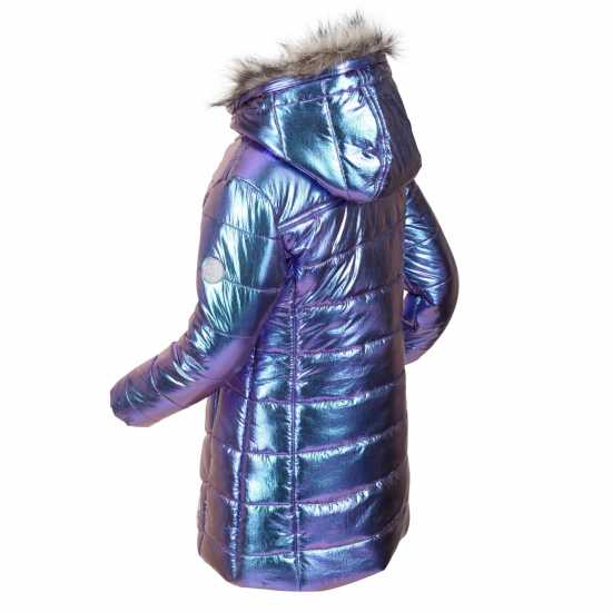 Ватирано Яке Regatta Peppa Padded Jacket Puffer Girls Метален Детски якета и палта