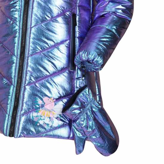 Ватирано Яке Regatta Peppa Padded Jacket Puffer Girls Метален Детски якета и палта