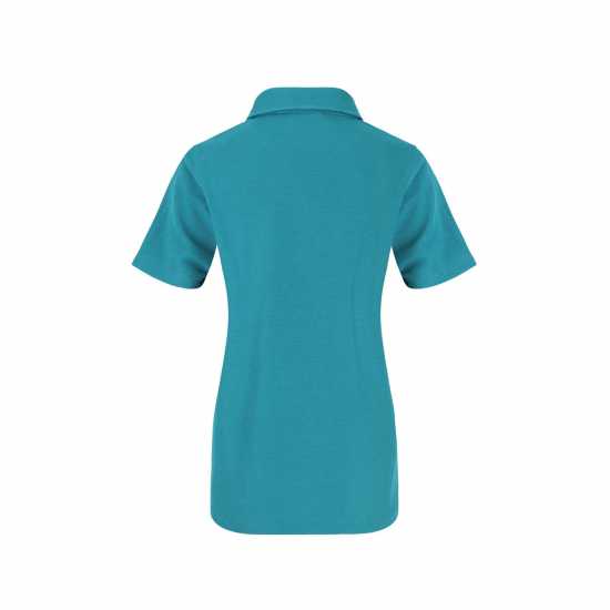 Дамска Блуза С Яка Slazenger Polo Shirt Ladies Синьо-зелено Дамски тениски с яка