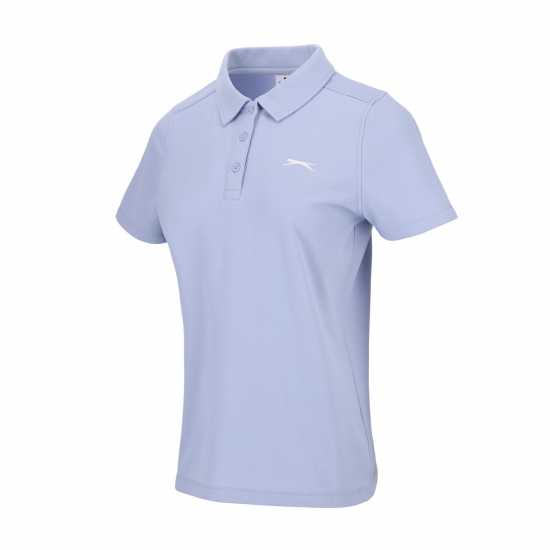 Дамска Блуза С Яка Slazenger Polo Shirt Ladies Небесно синьо Дамски тениски с яка