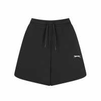 Slazenger Дамски Шорти Interlock Shorts Ladies Черно Дамски къси панталони