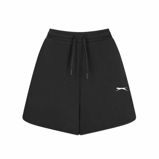 Slazenger Дамски Шорти Interlock Shorts Ladies Черно Дамски къси панталони