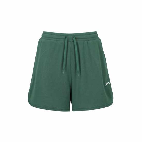 Slazenger Дамски Шорти Interlock Shorts Ladies Горско зелено Дамски къси панталони