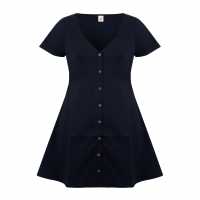 Soulcal Button Up Dress Ld43 Черно Дамски поли и рокли