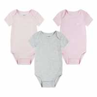 Nike Ess 3Pk Bodysuit Baby Берков хизер Бебешки дрехи