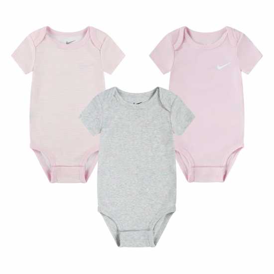 Nike Ess 3Pk Bodysuit Baby Берков хизер Бебешки дрехи