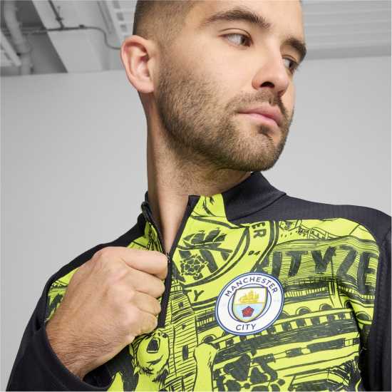 Puma Manchester City Pre Match Quarter Zip Top Adults 2024 2025  Мъжки горнища с цип