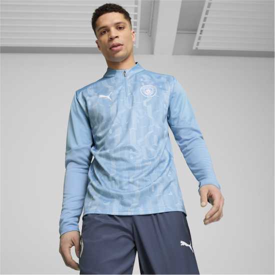 Puma Manchester City Prematch Quarter-Zip Top 2024 2025 Adults  Мъжки горнища с цип