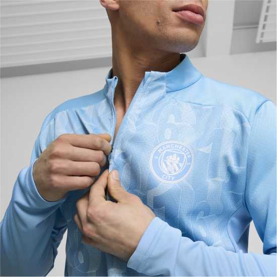 Puma Manchester City Prematch Quarter-Zip Top 2024 2025 Adults  Мъжки горнища с цип