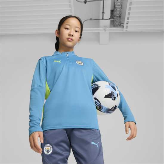 Детско Горнище За Тренировка Puma Manchester City Training Drill Top Juniors  Детски горнища с цип