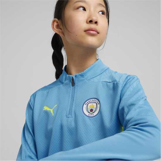 Детско Горнище За Тренировка Puma Manchester City Training Drill Top Juniors  Детски горнища с цип