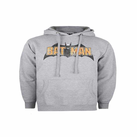 Character Dc Comics Batman Logo Hoodie Batman Grey Мъжки суитчъри и блузи с качулки