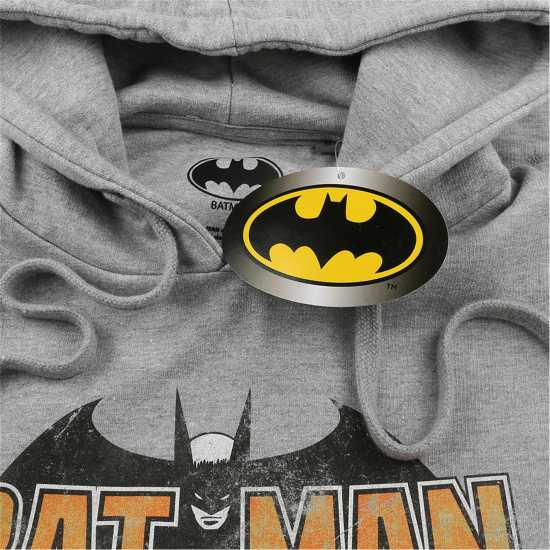 Character Dc Comics Batman Logo Hoodie Batman Grey Мъжки суитчъри и блузи с качулки