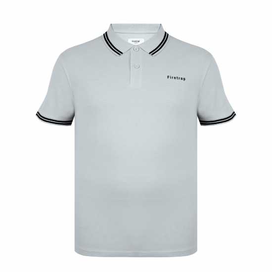 Firetrap Мъжка Блуза С Яка Lazer Polo Shirt Mens Clay Мъжко облекло за едри хора