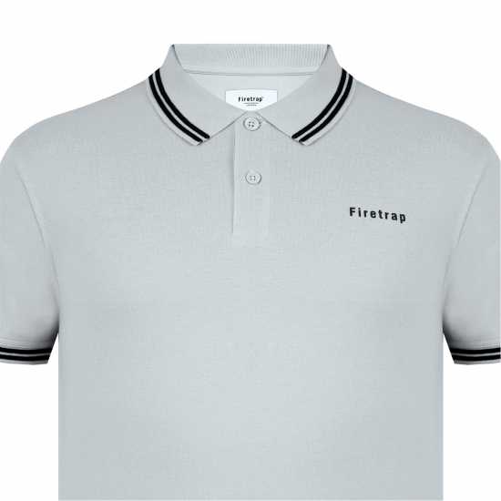 Firetrap Мъжка Блуза С Яка Lazer Polo Shirt Mens Clay Мъжко облекло за едри хора