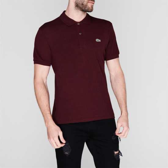 Lacoste Блуза С Яка L.12.12 Basic Polo Shirt Burgundy Marl Holiday Essentials