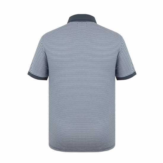 Lee Cooper Мъжко Поло На Ивици Stripe Polo Mens Charc/whit Мъжки тениски с яка