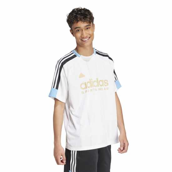 Adidas House Of Tiro Nations Pack T-Shirt Adults Бяло/Синьо 