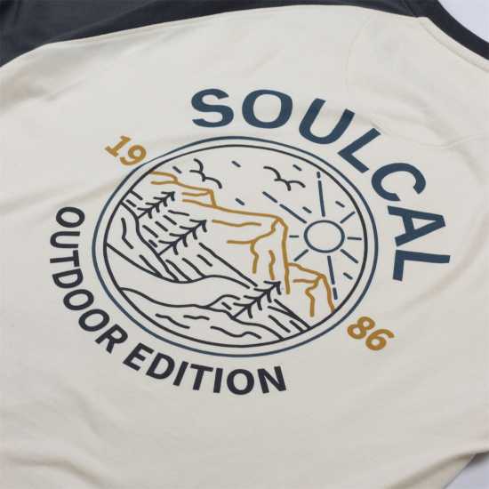 Soulcal Long-Sleeve Tee  Мъжко облекло за едри хора