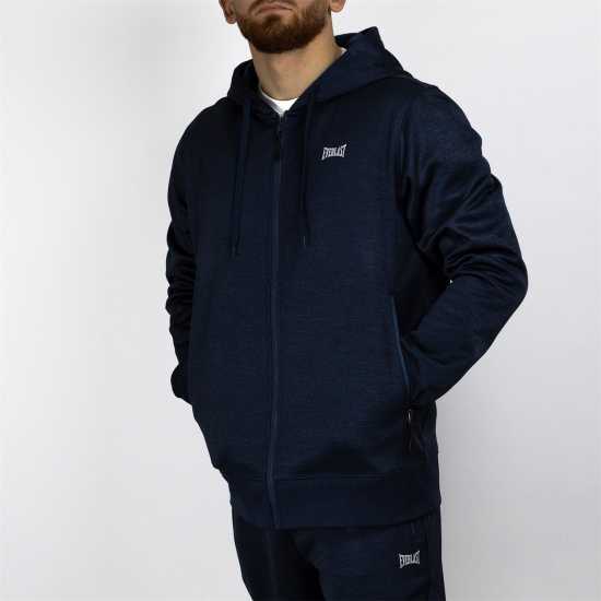 Everlast Zip Poly Hoodie Морска синьо Мъжки суитчъри и блузи с качулки