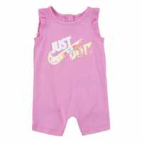 Nike Freeze Tag Romper Babies Психически розово Бебешки дрехи