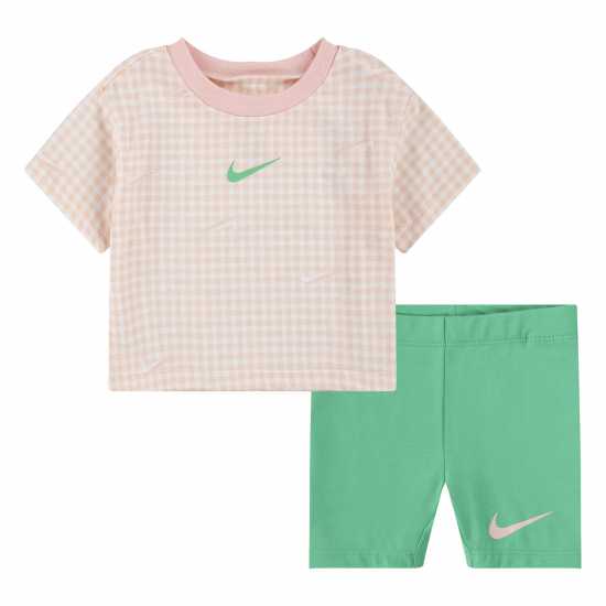 Nike Bxy T Short Set Bb99 Пролетна зелена 