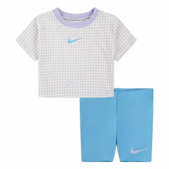 Nike Bxy T Short Set Bb99 Балтийско синьо Бебешки дрехи