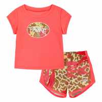 Nike Бебешки Комплект Момичета Sport Top And Shorts Set Baby Girls Монарх Бебешки дрехи