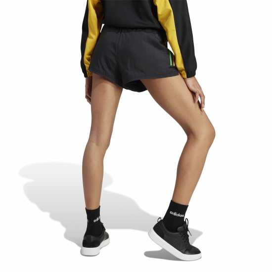 Adidas Дамски Шорти House Of Tiro Nations Pack Woven Shorts Womens Черно/Злато Дамски къси панталони