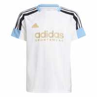 Adidas House Of Tiro Nation Pack T-Shirt Juniors Бяло/Синьо Детски тениски и фланелки